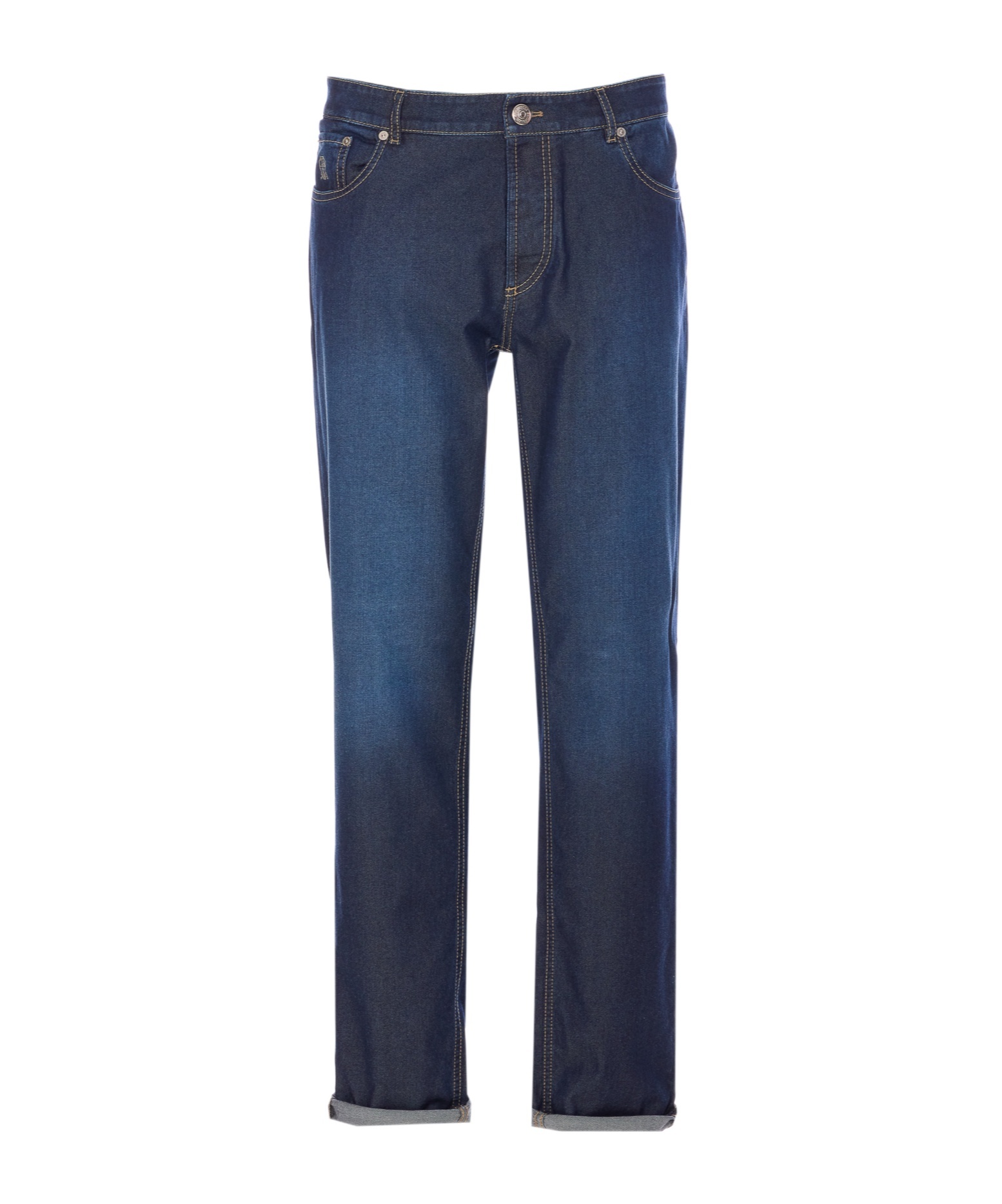 Brunello Cucinelli Belt-loop Jeans In Blue