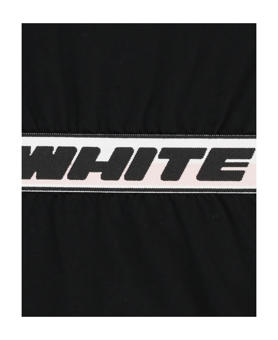 Off-white Girls Logo Band Dress In Black