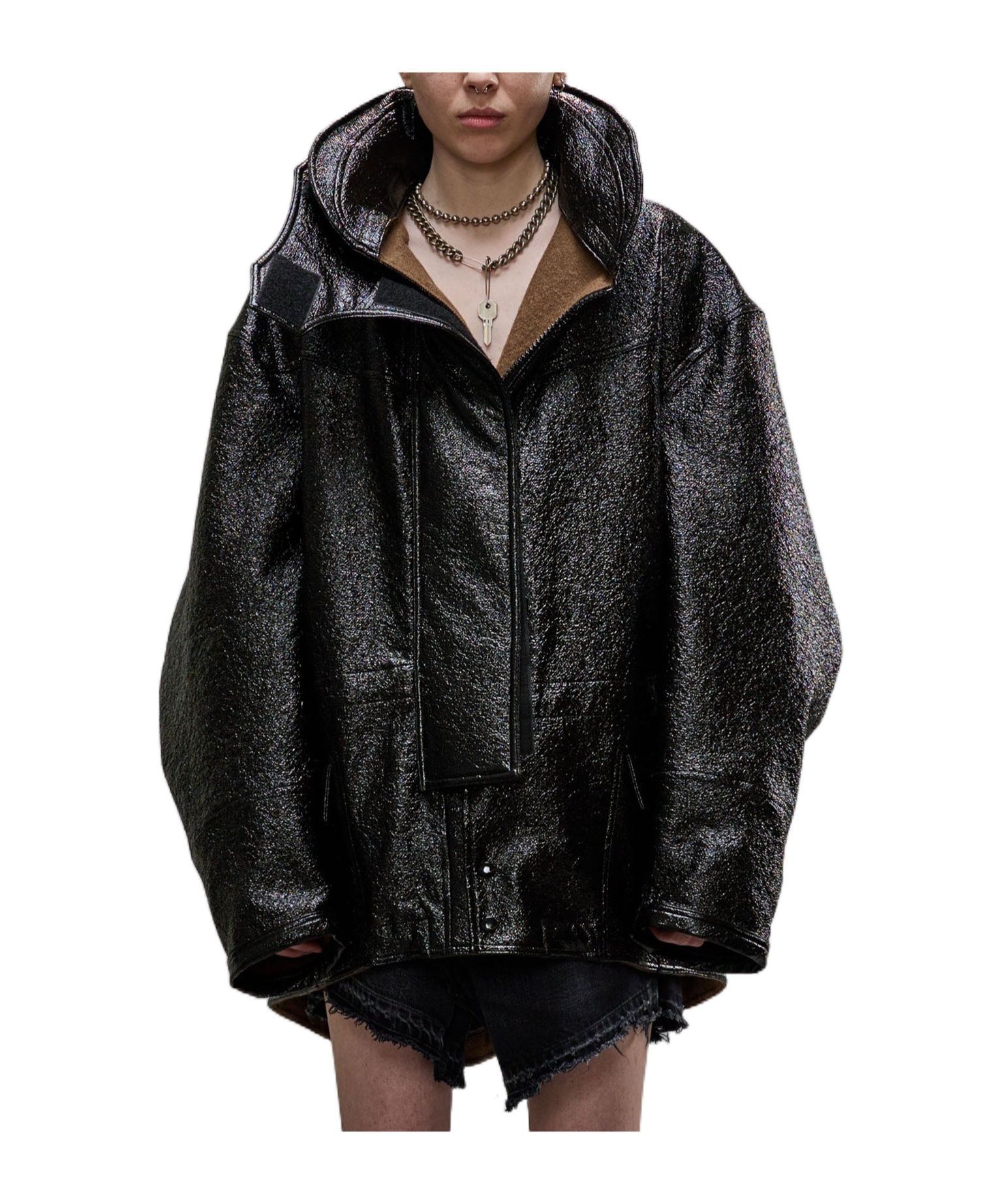 R13 Hooded Parka In Black