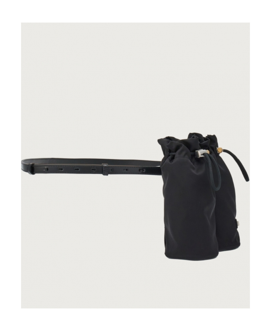 Ferragamo Salvatore  Double Belt Bag In Black