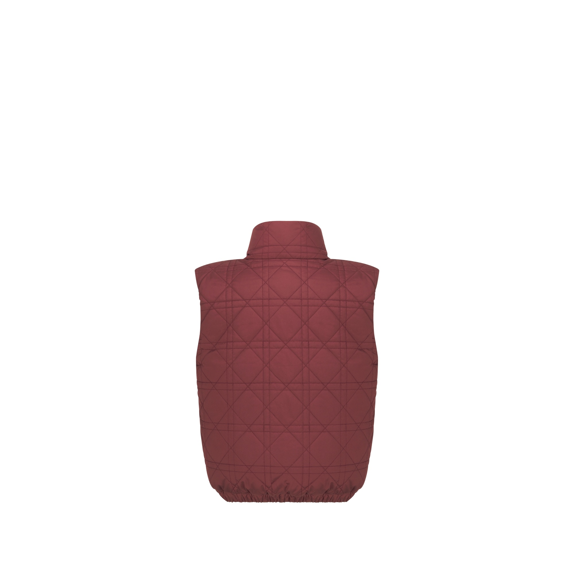 Dior Sleeveless Down Jacket In Red
