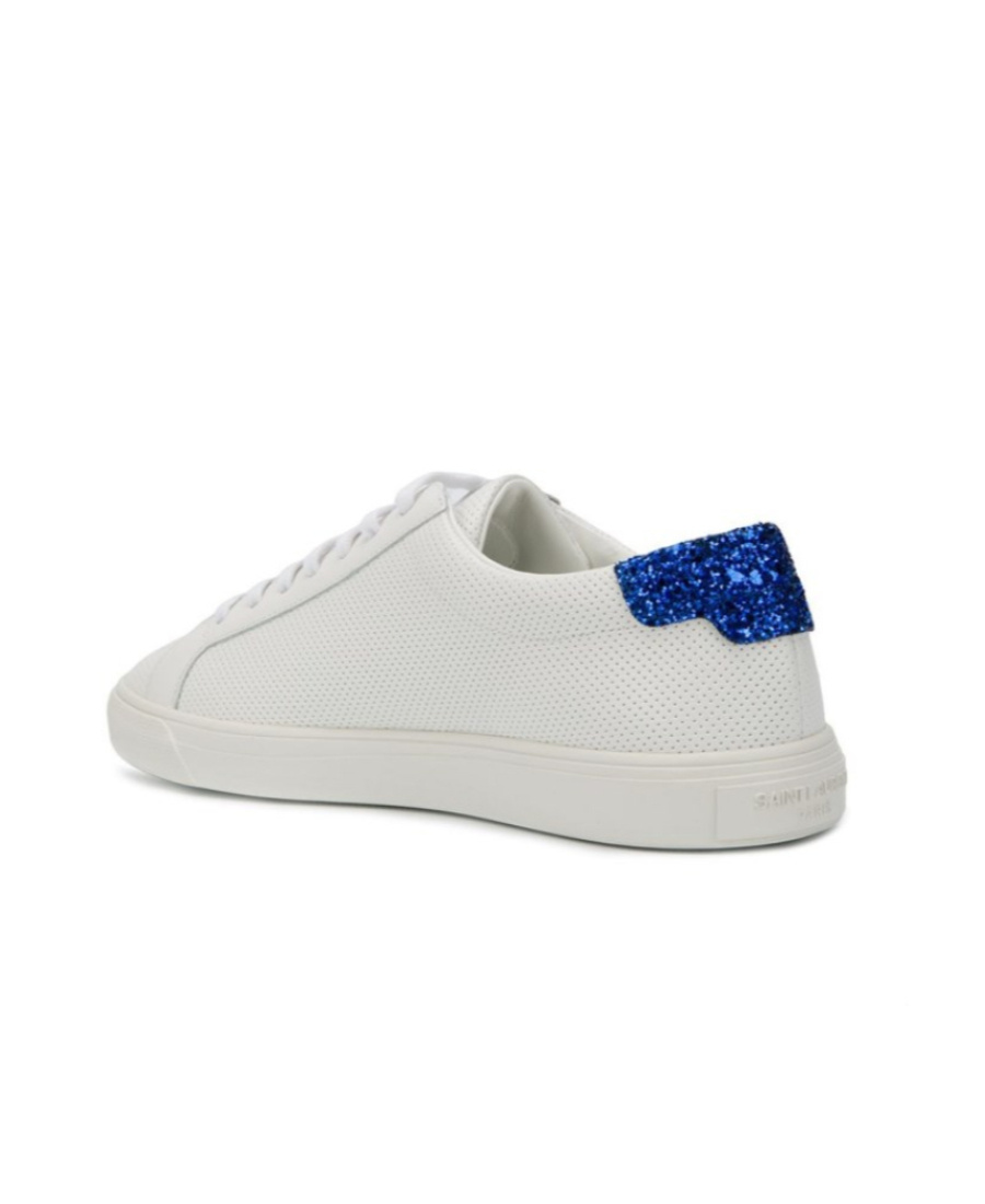 Saint Laurent Andy Strapped Casual Sneakers In White