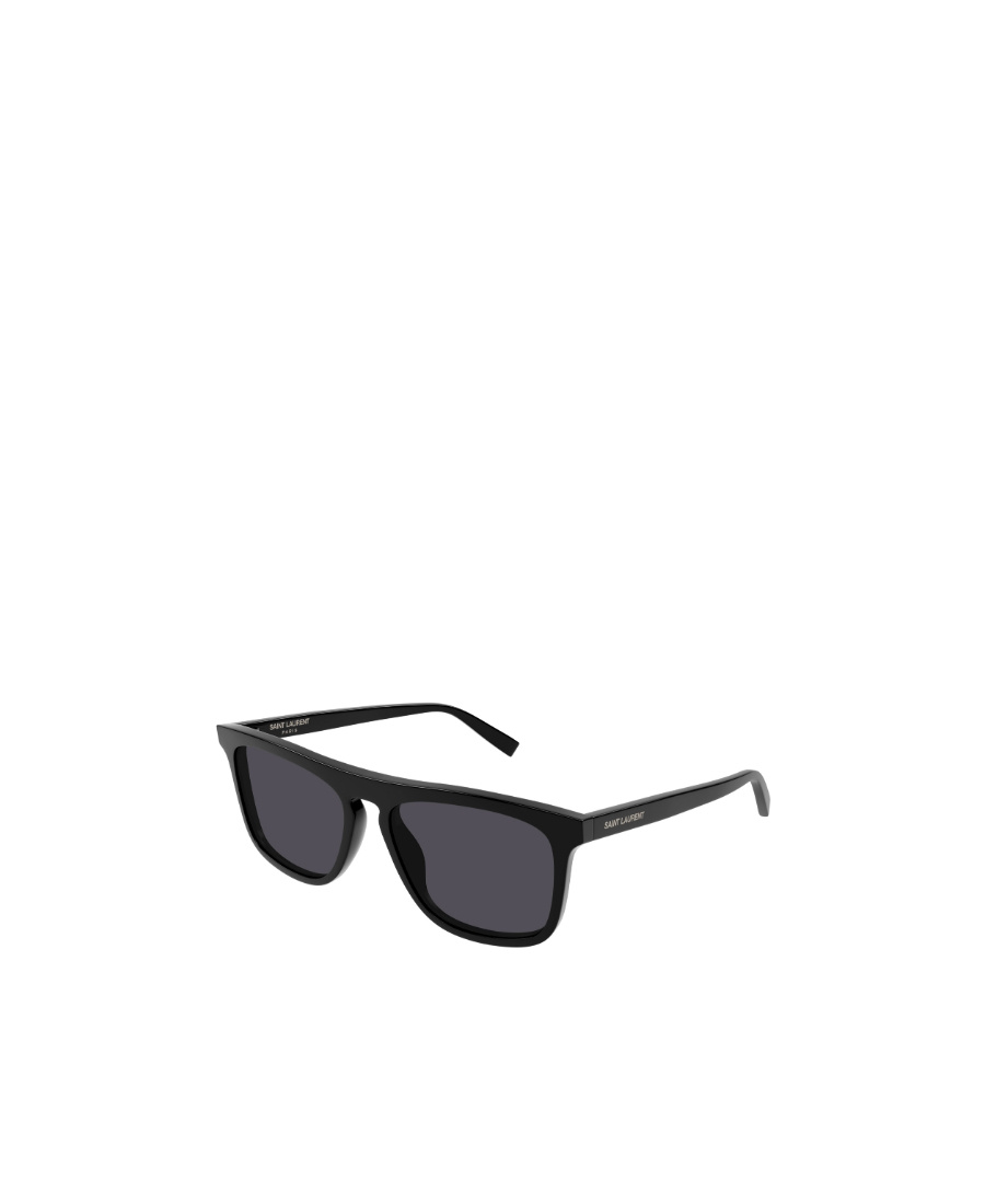 Saint Laurent Rectangle-frame Sunglasses In Black