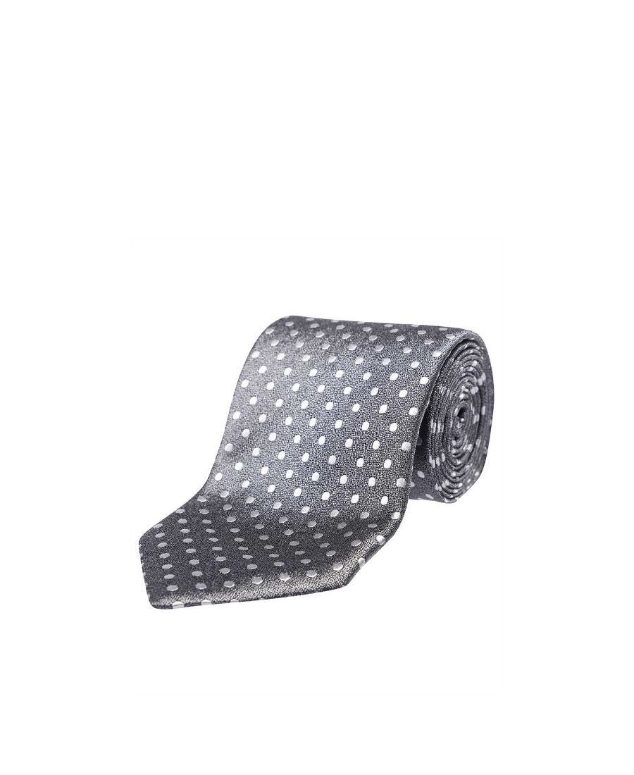 Tom Ford Patterned Tie In Gray