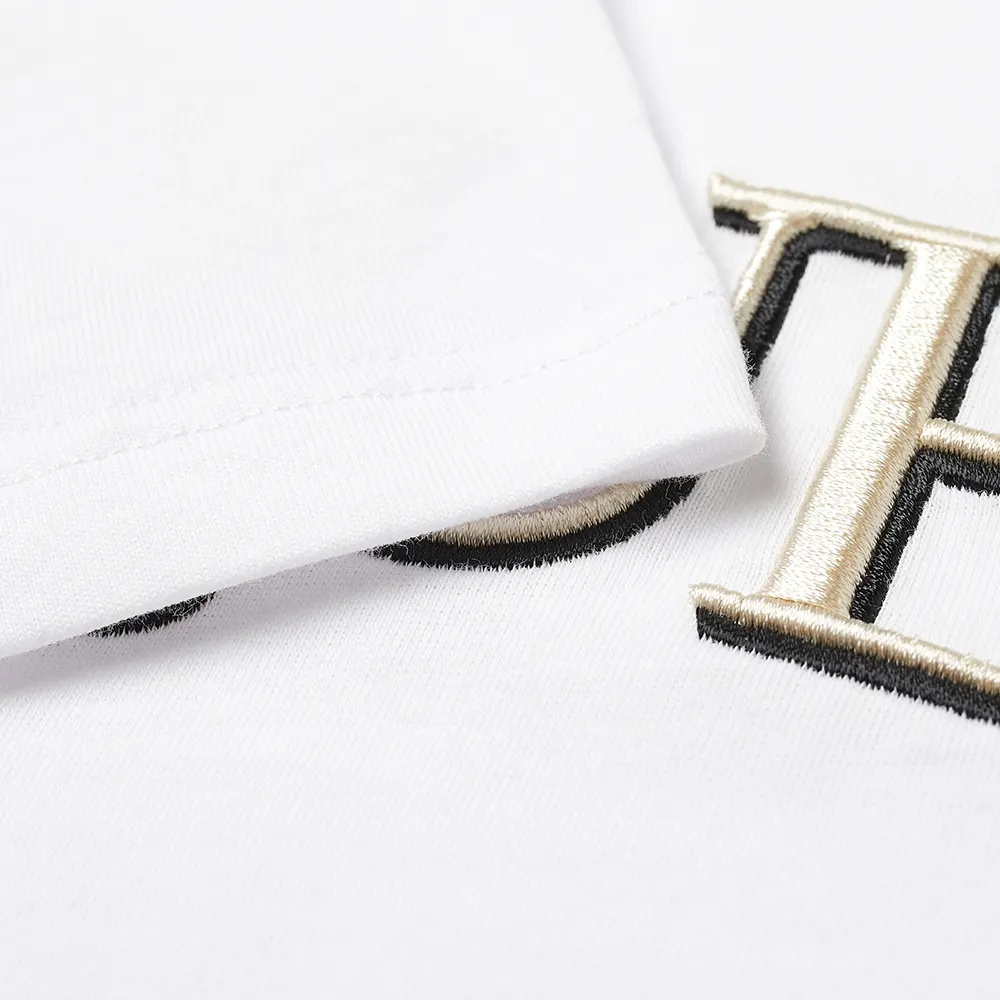 Alexander Mcqueen White Embroidered Logo T-shirt In White