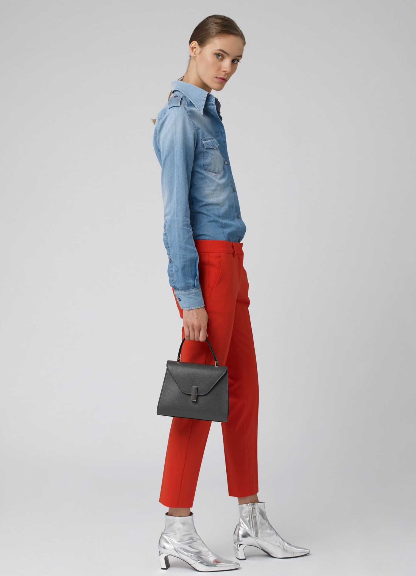 Valextra Iside Mini Tote Bag In Black