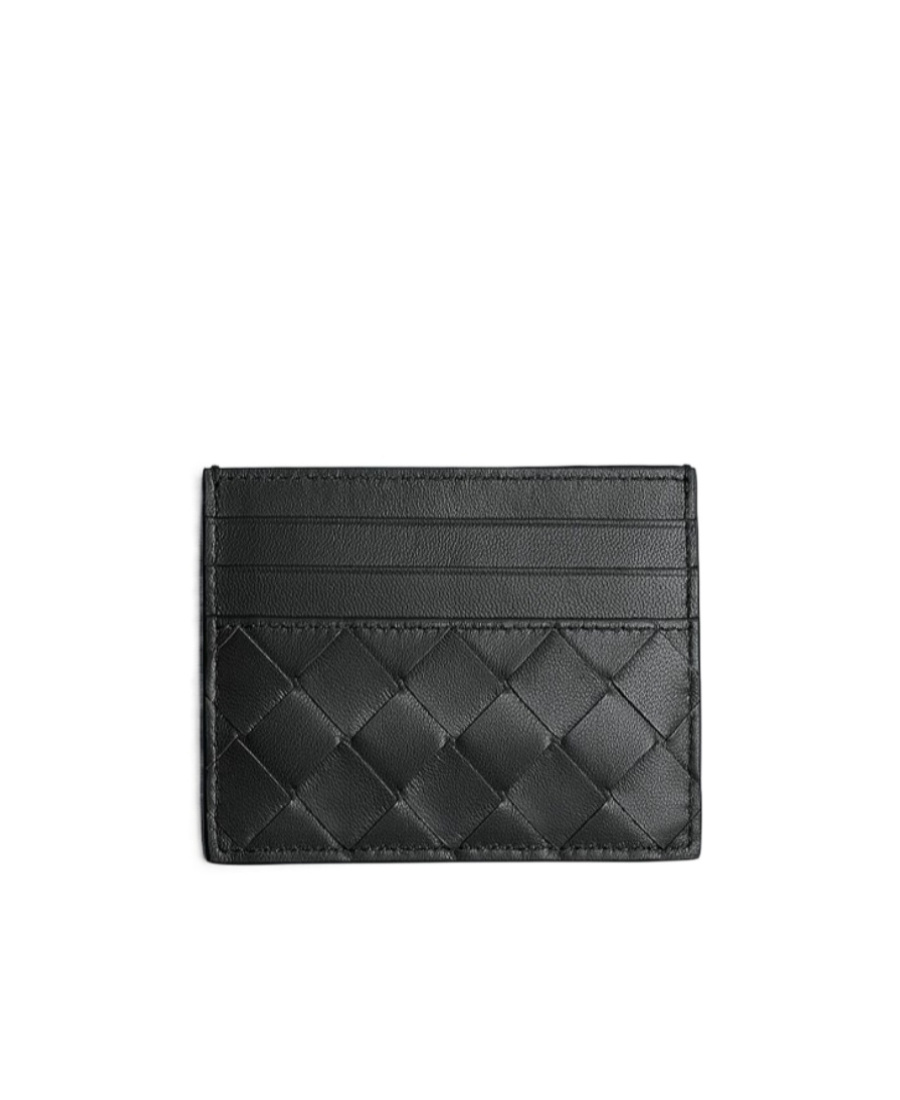 Bottega Veneta Braided Card Holder Accessories In Black