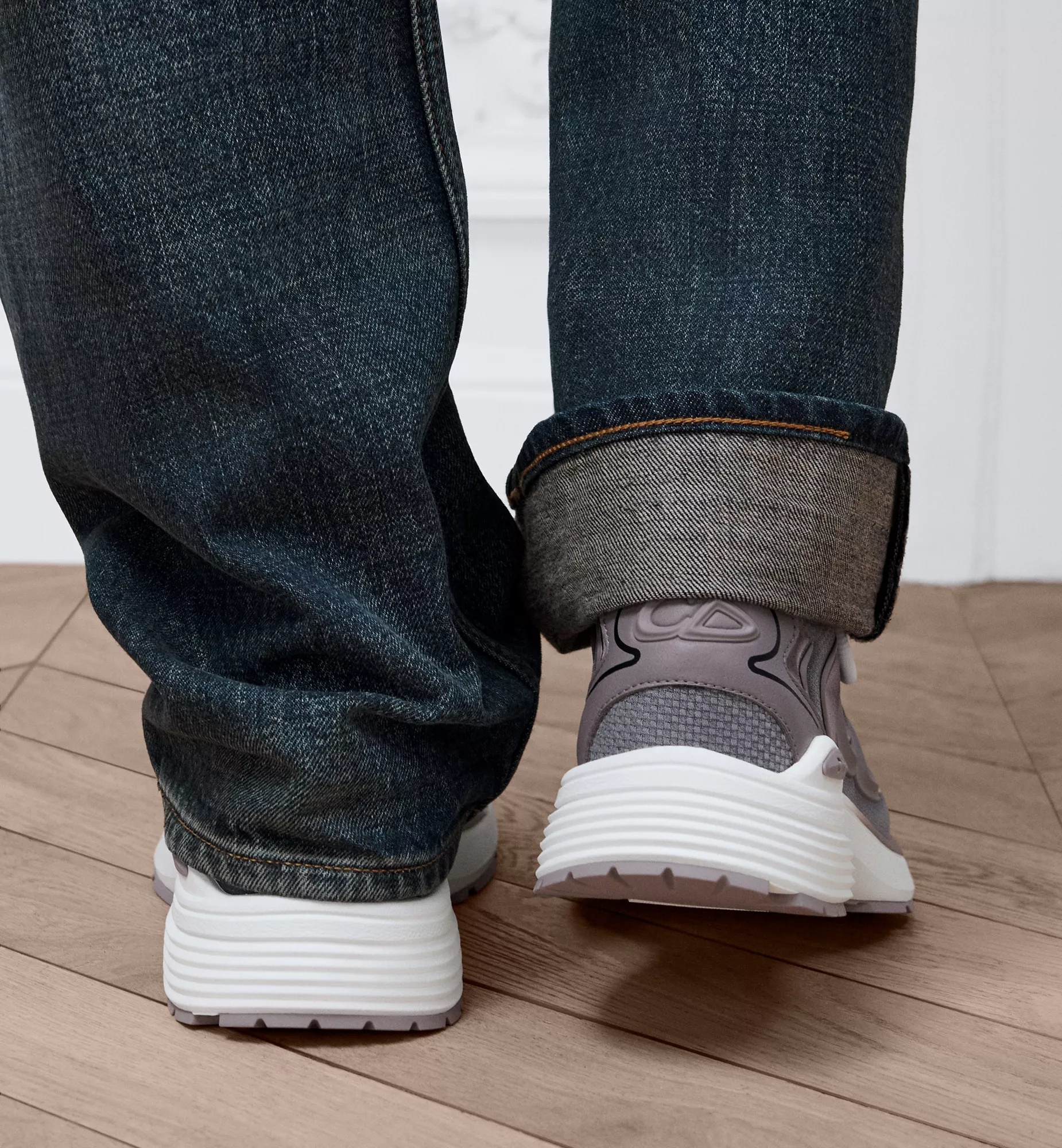 Dior B30countdown Tech Sneaker In Gray