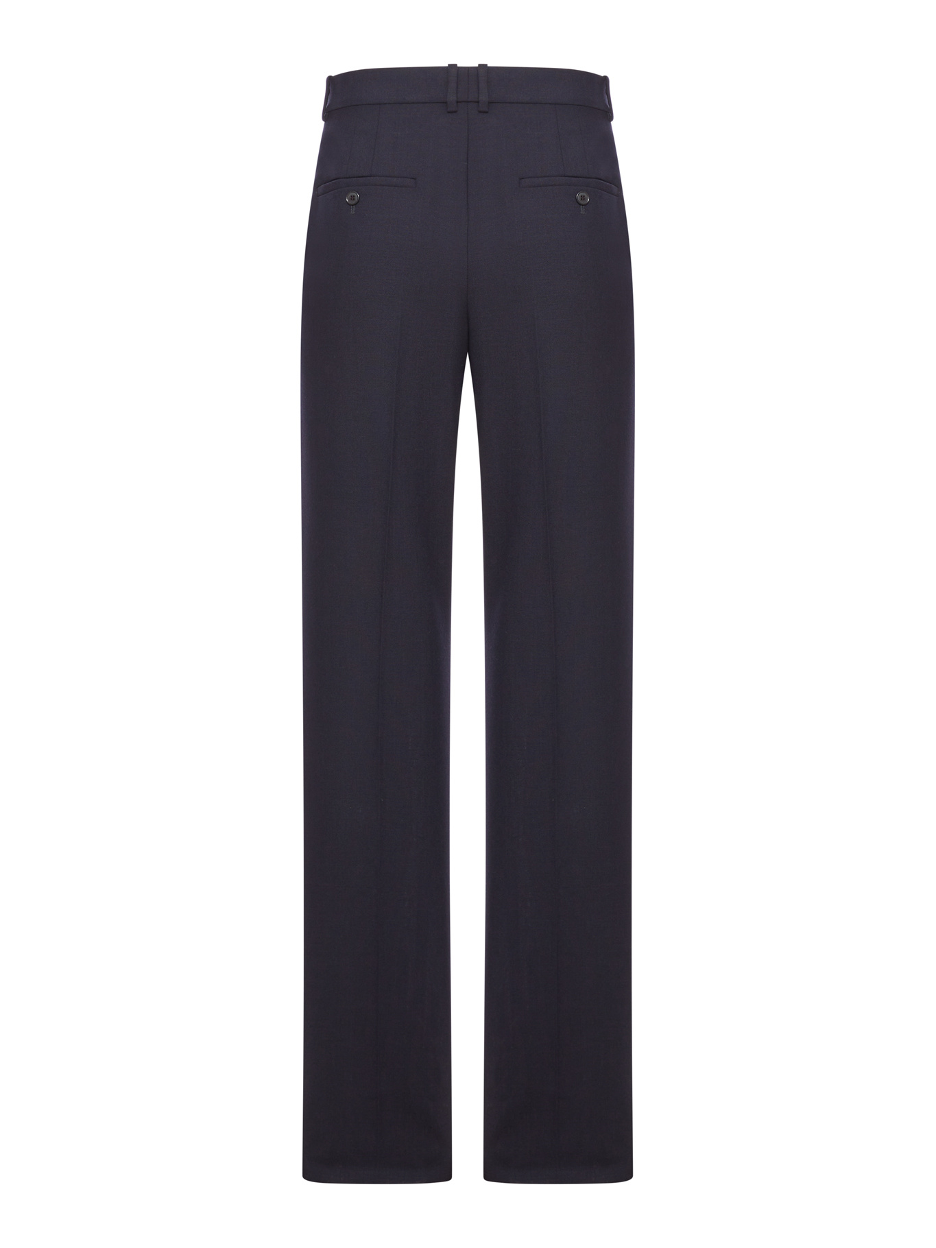 Saint Laurent Belt Loops Slacks In Black