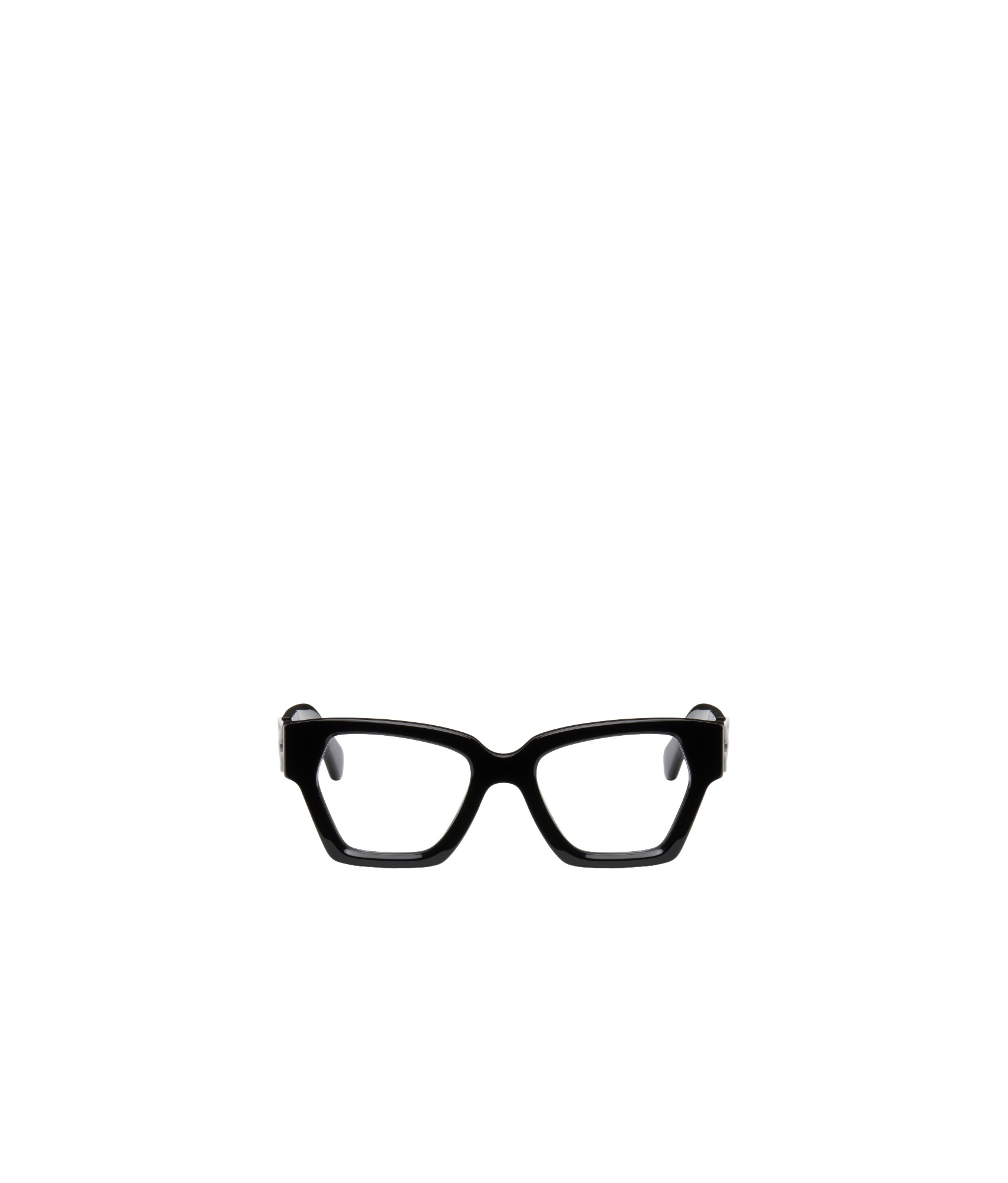 Off-white Full Frame Plain Mirror In Black
