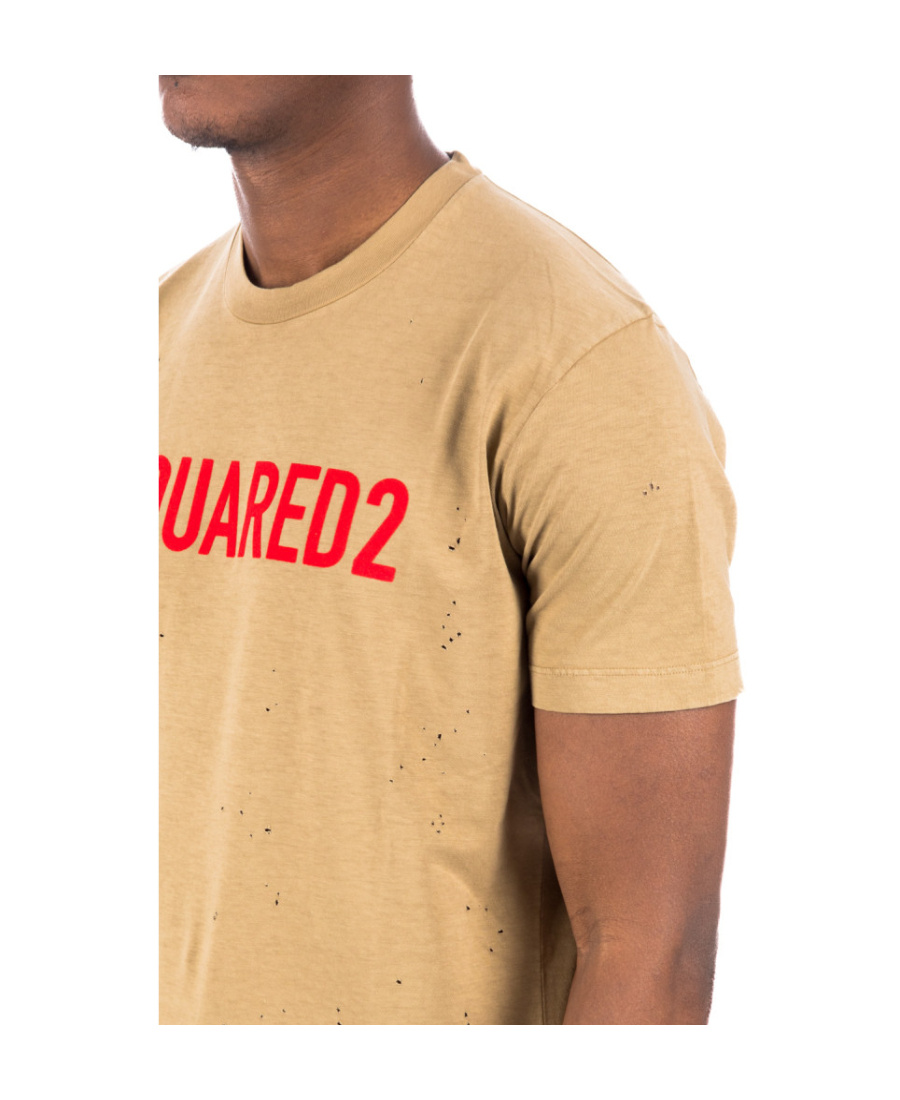 Dsquared2 Logo-print Short-sleeve T-shirt In Nude