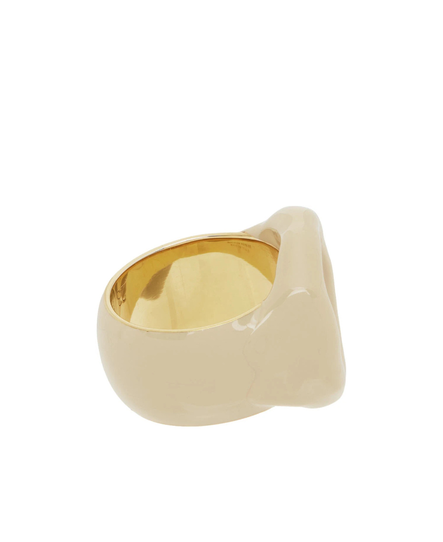 Bottega Veneta Seal Ring In Yellow