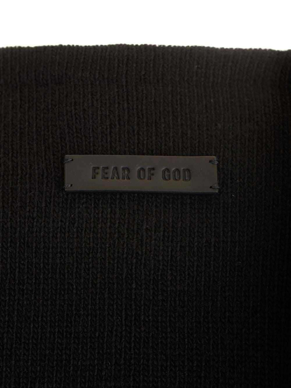 Shop Fear Of God Fine-knit Crew-neck Sweater In Black