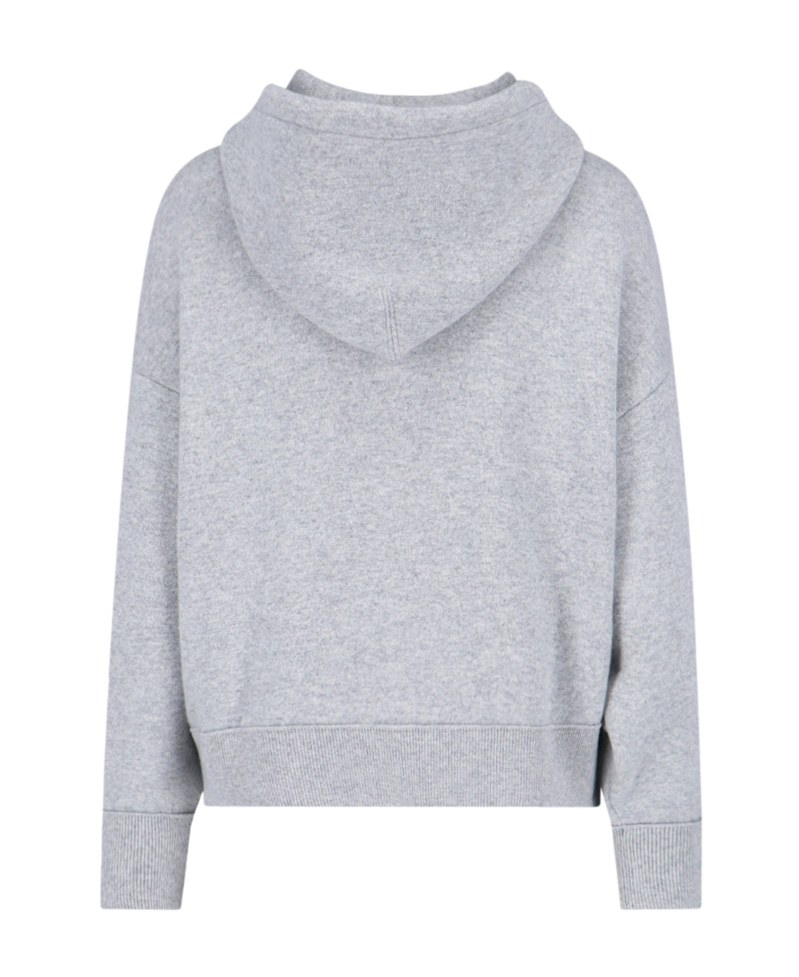 Bottega Veneta Brushed Cashmere-blend Hoodie In Gray