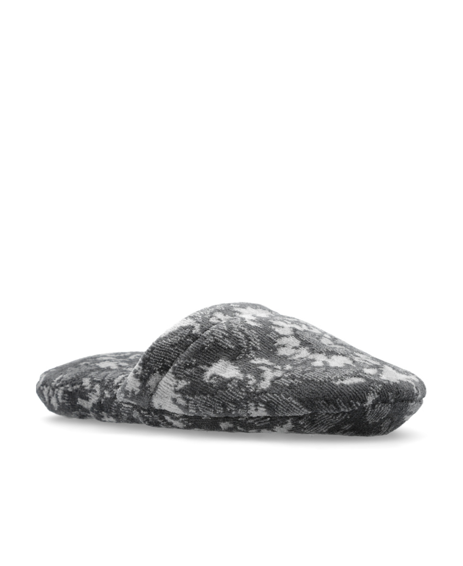 Versace Jacquard Cotton-blend Slippers In Black