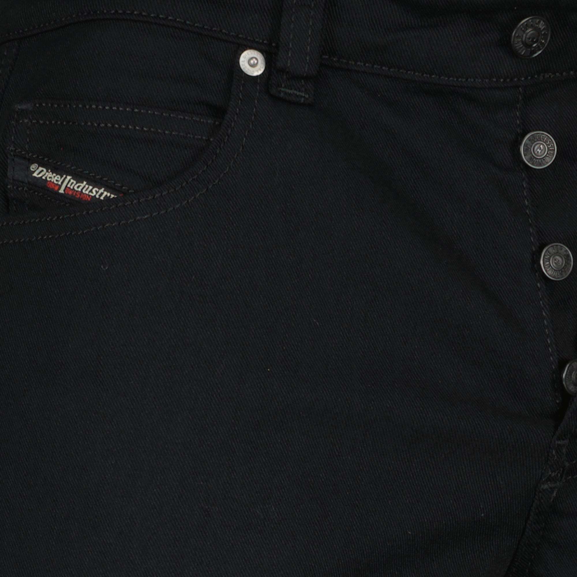 Diesel Jeans With Belt Loops In Black