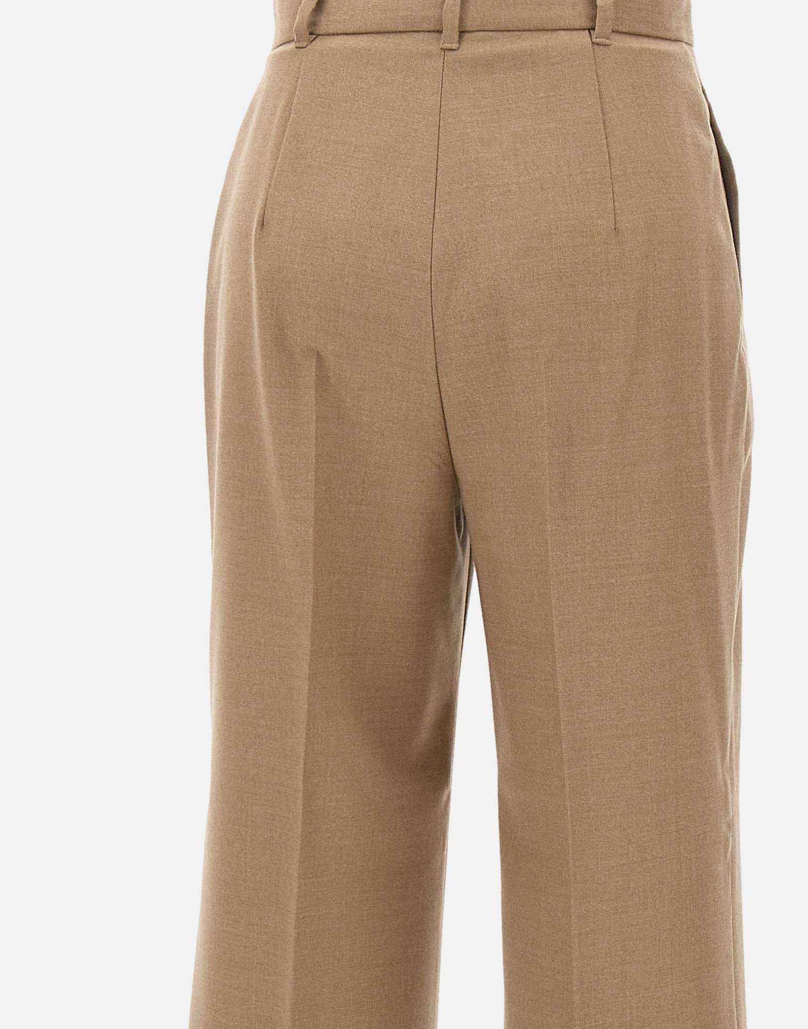 Max Mara Rauche Wide-leg Trousers In Brown