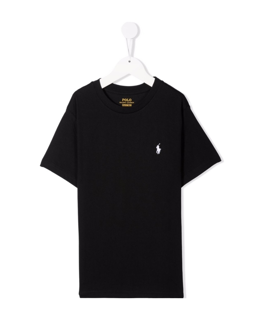 POLO RALPH LAUREN RALPH LAUREN KIDS LOGO EMBROIDERED CREWNECK T-SHIRT