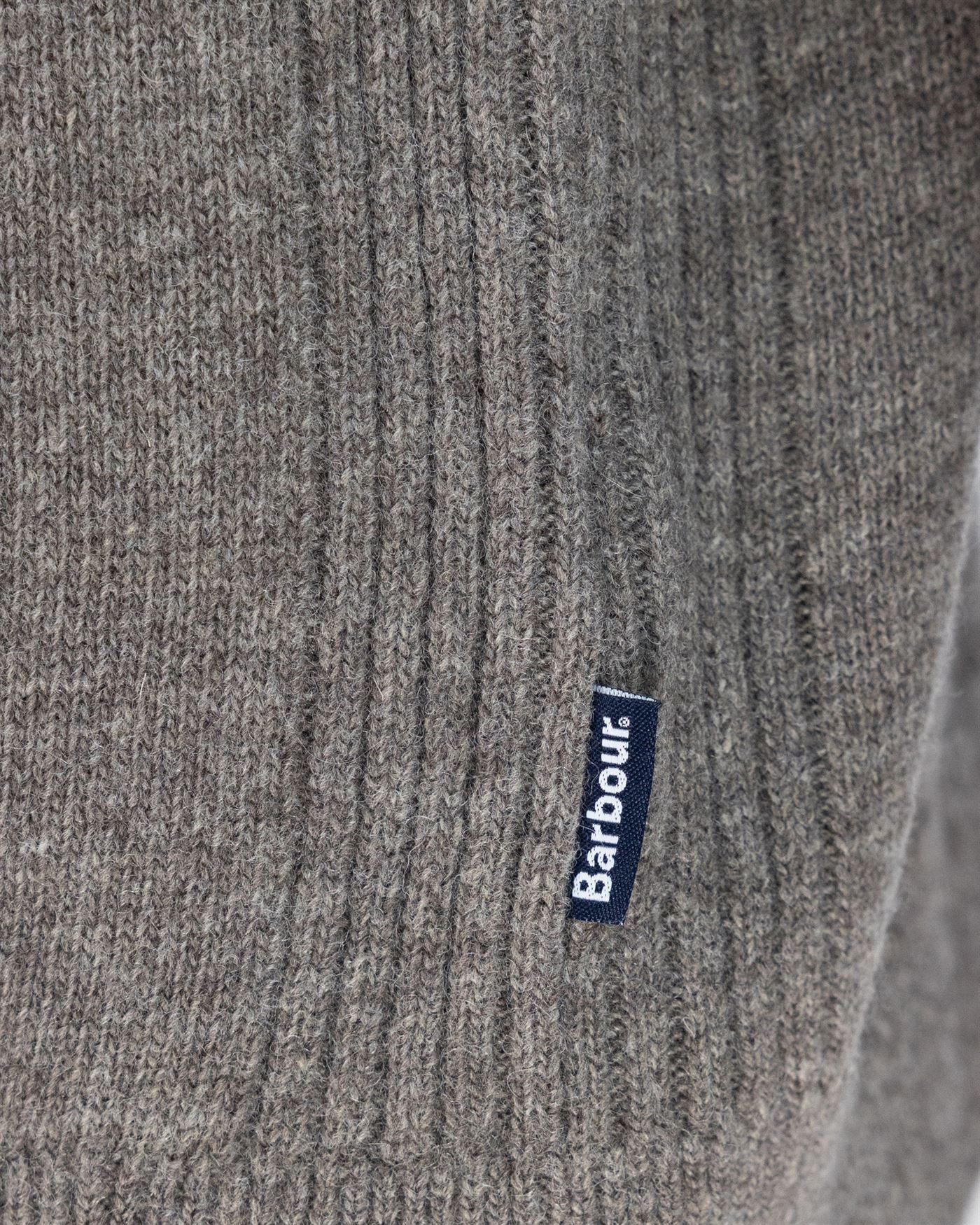 Barbour Crewneck Knitted Jumper In Black