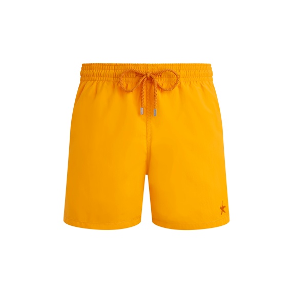 Vilebrequin Patterned Swimming Trunks In Orange