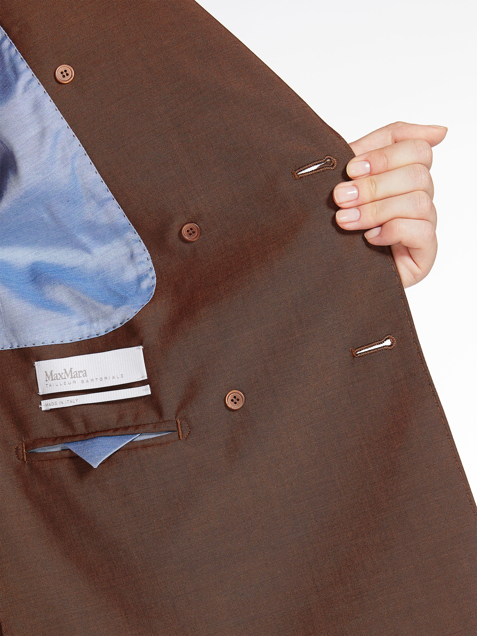 Max Mara Ranghi Logo Suit Jacket In Brown
