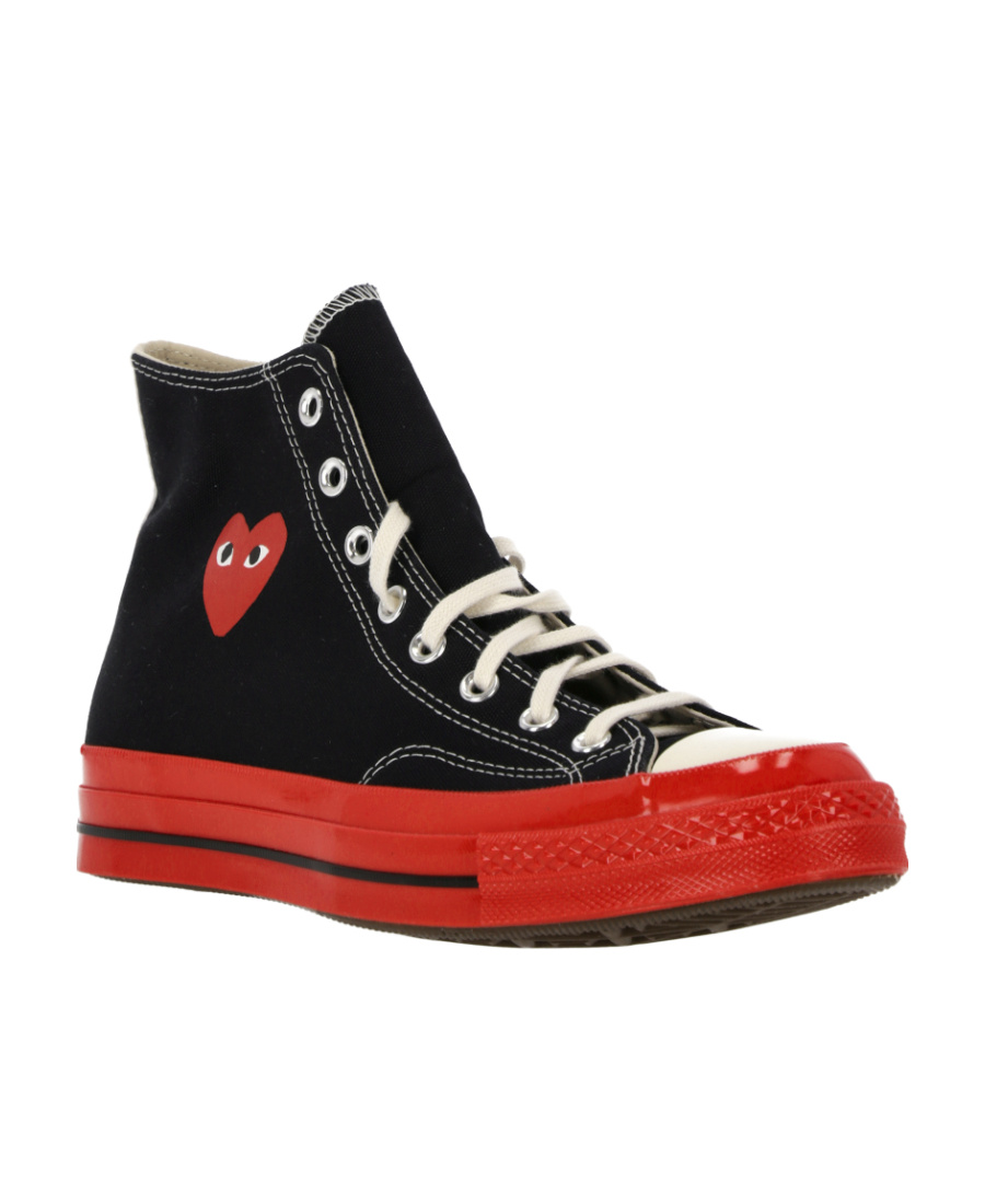 Comme Des Garçons Play Black & Red Converse Edition Chuck 70 Sneakers In Multicolor