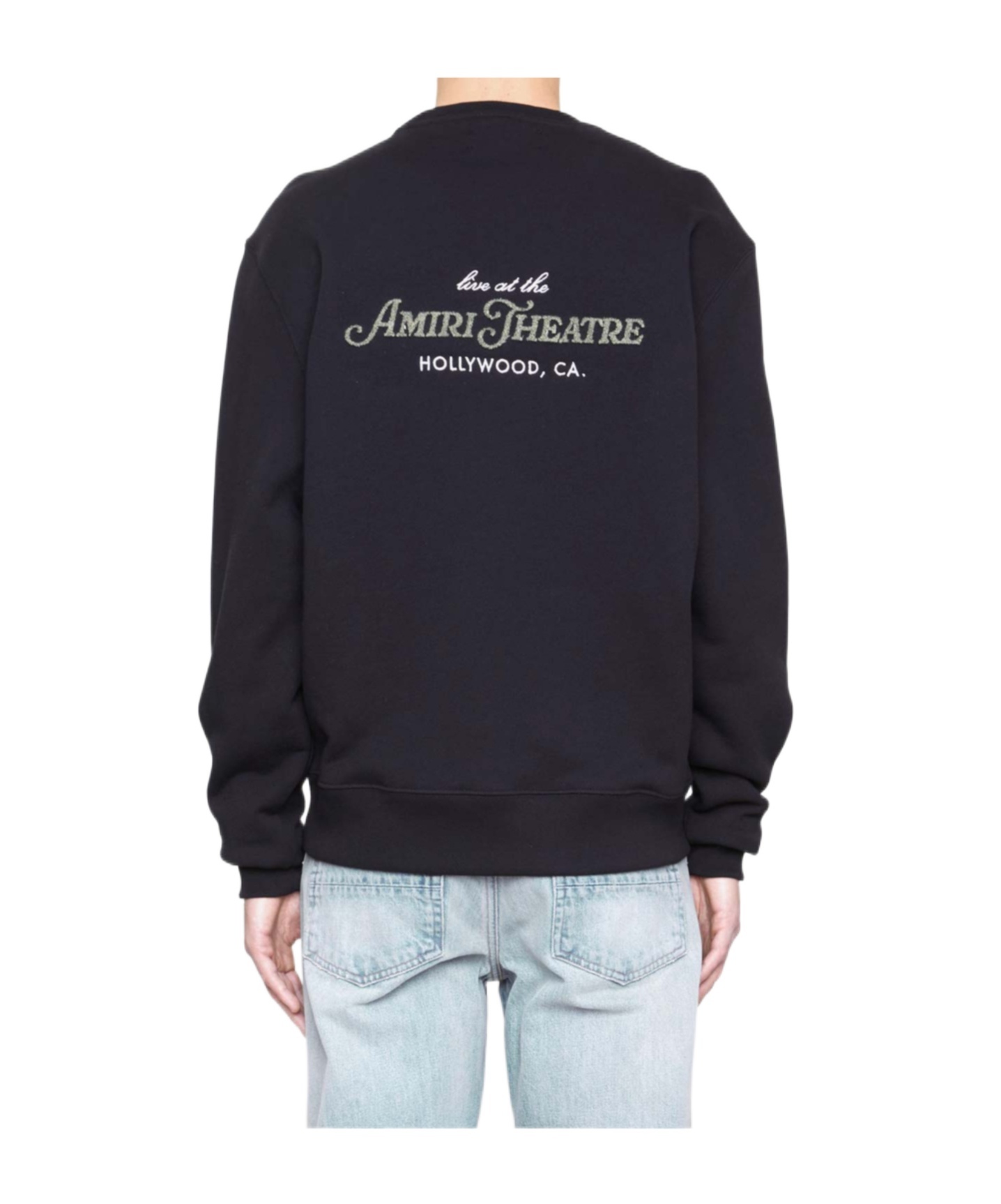 AMIRI AMIRI THEATRE LOGO PRINTED CREWNECK SWEATSHIRT
