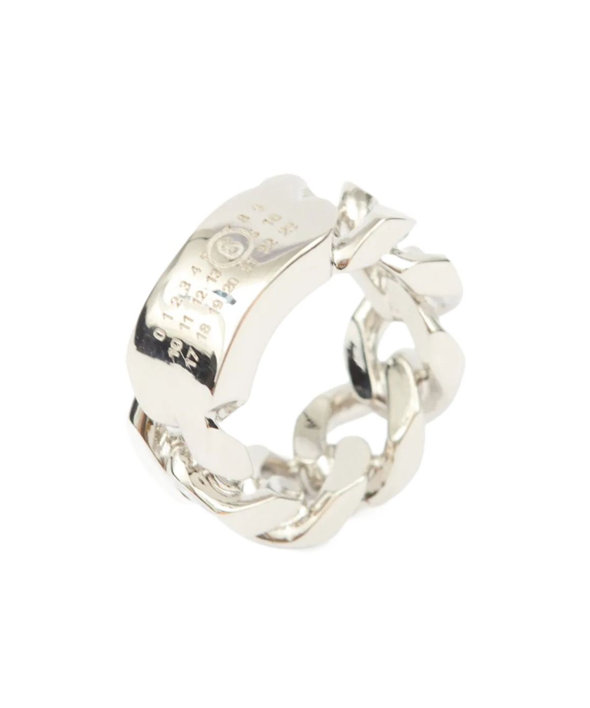 Mm6 Maison Margiela Minimal Ring In White
