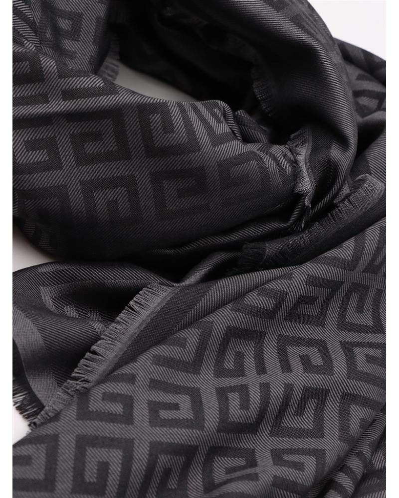 Givenchy Monogram-print Scarf In Black