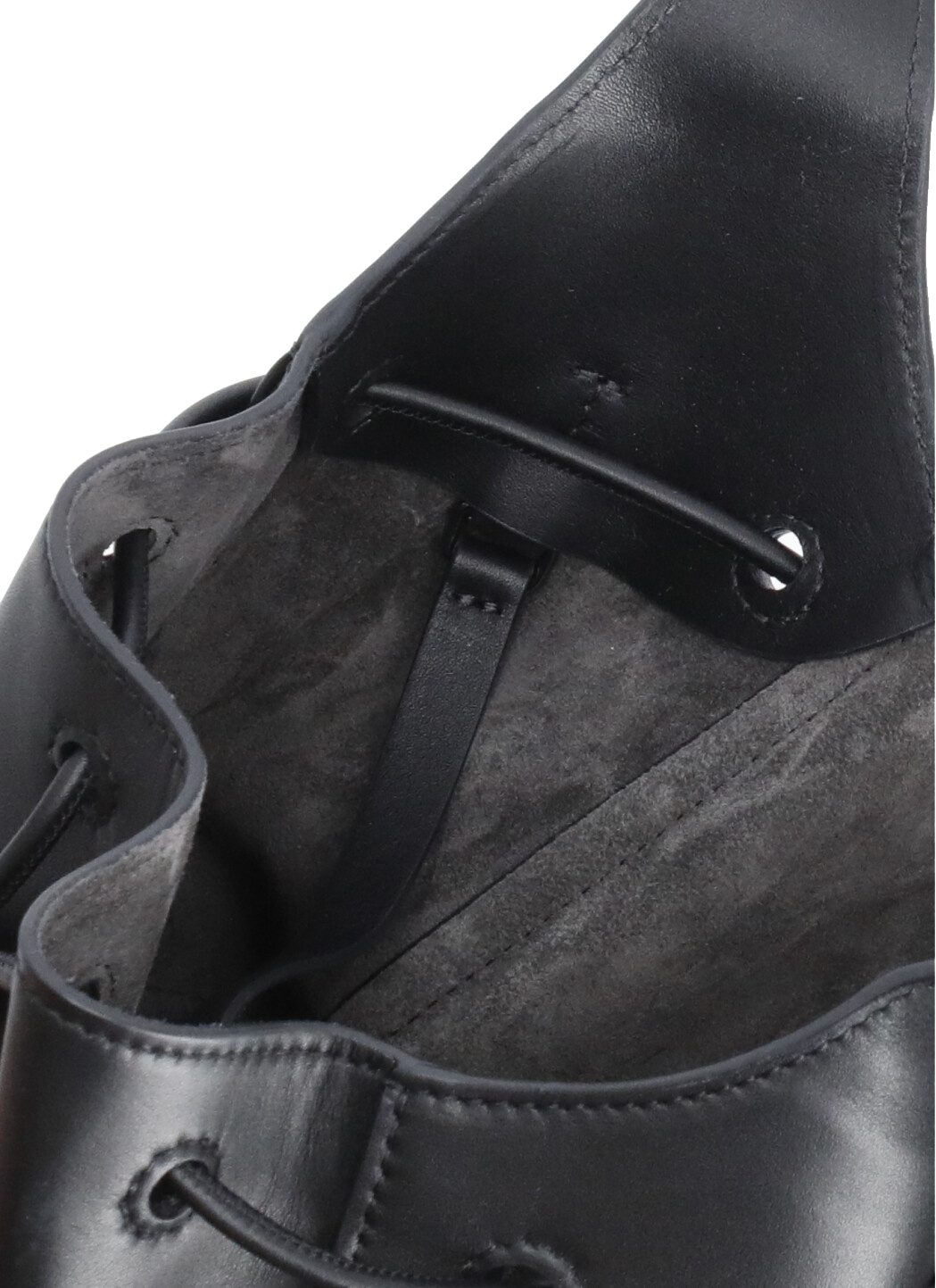 BRUNELLO CUCINELLI BRUNELLO CUCINELLI LOGO EMBOSSED EMBELLISHED BUCKET BAG