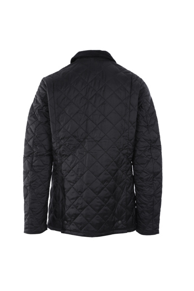 Barbour Mens Heritage Liddesdale Black Quilted Jacket In Black