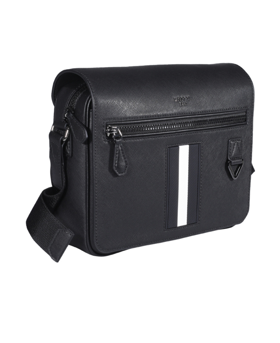 Bally Logo Shoulder Bag In Black