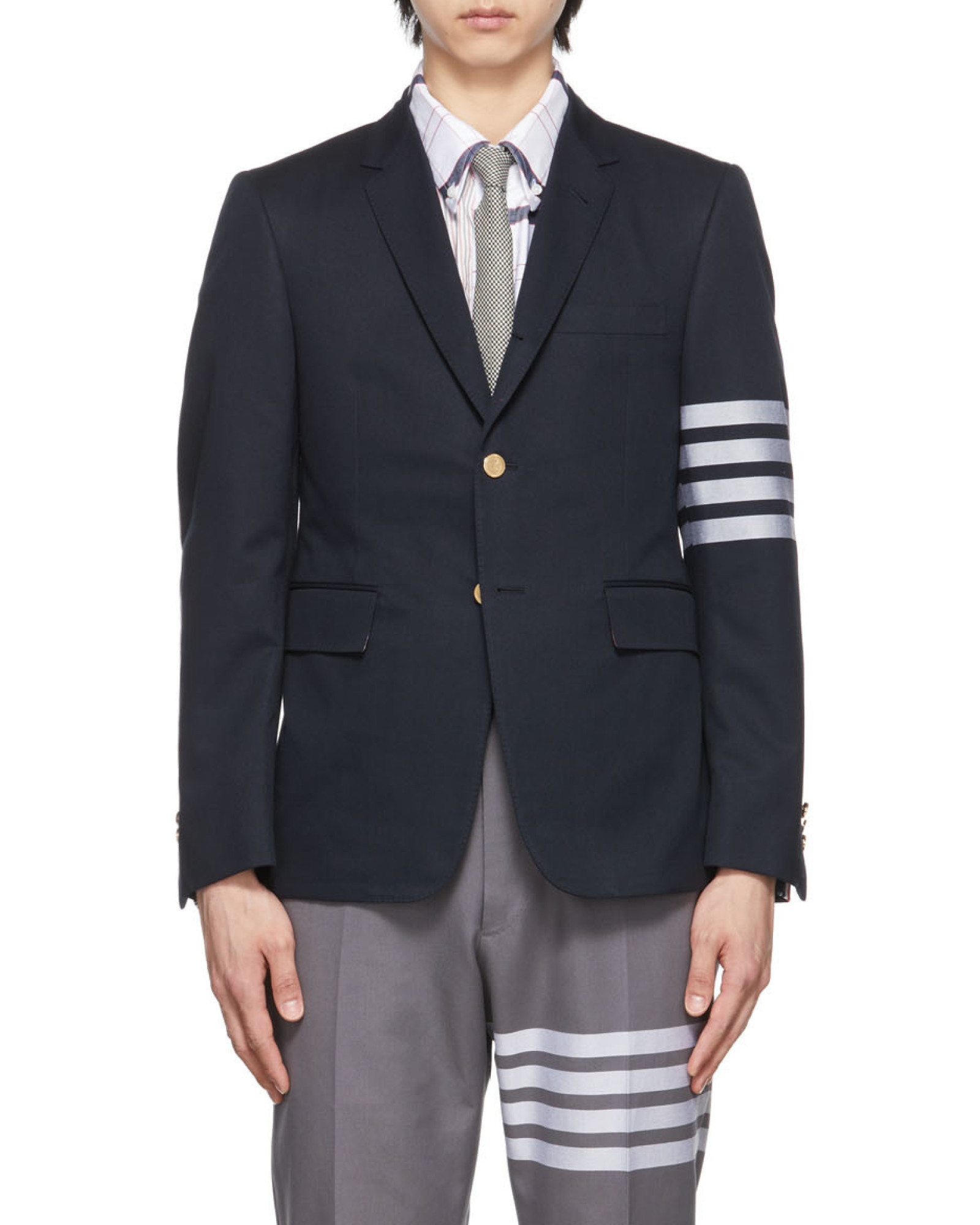 THOM BROWNE ENGINEERED 4-BAR STRIPE CLASSIC SPORT COAT JACKET