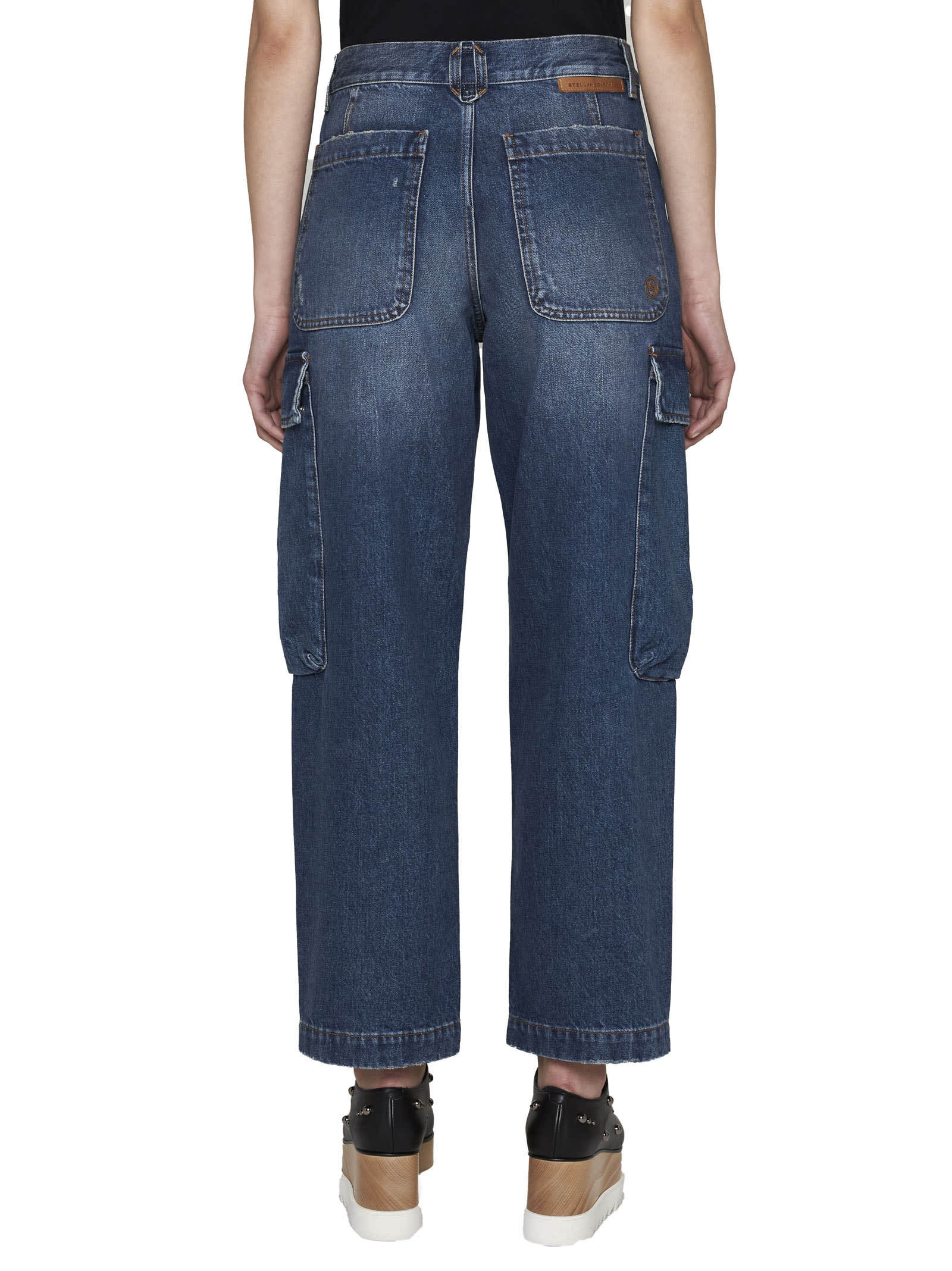 STELLA MCCARTNEY STELLA MCCARTNEY HIGH-WAISTED CROPPED LEG JEANS