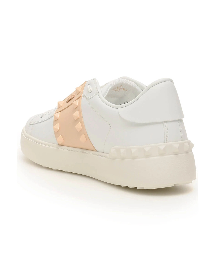 Valentino Open Low-top Sneakers In Nude
