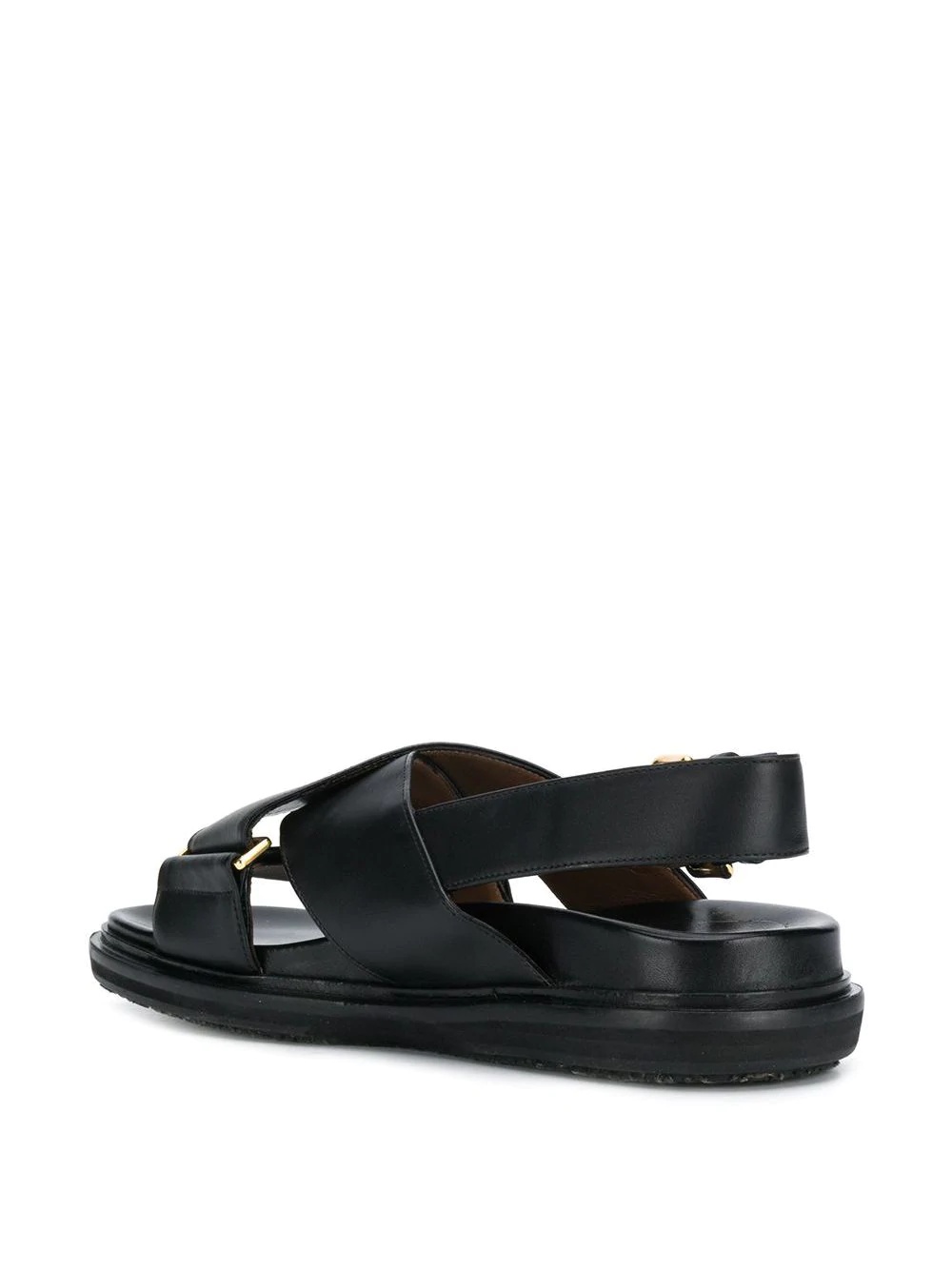 Marni Woman Sandals Black Size 6 Soft Leather In Black