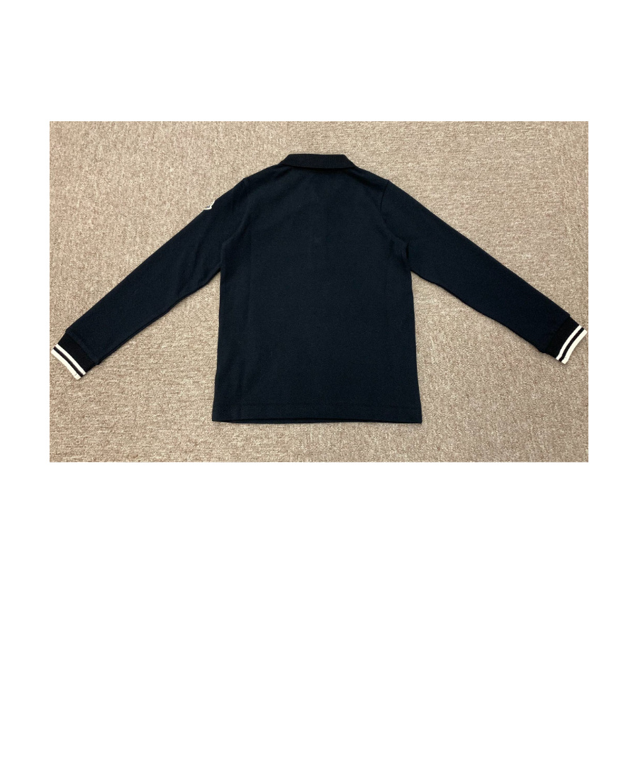 Moncler Logo Polo Shirt In Black