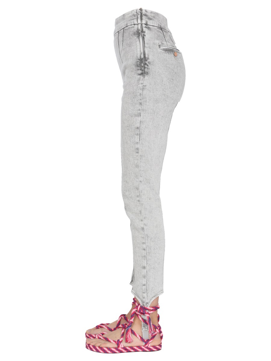 Shop Isabel Marant Stirrup Skinny Jeans In Gray