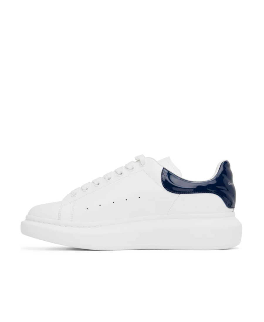 Alexander Mcqueen Oversized Lace-up Leather Sneakers In White