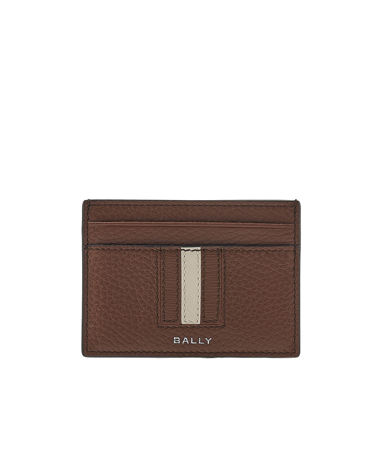 Bally Rectangular Clip In Brown