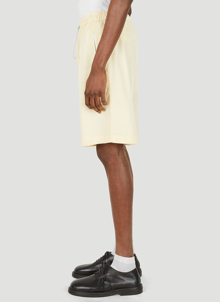 Jil Sander Drawstring-waistband Shorts In White