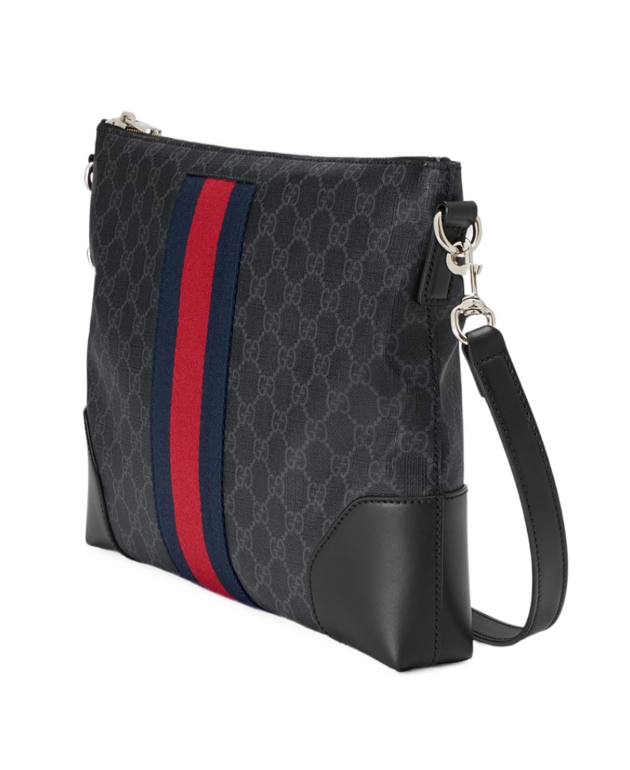 Gucci Gg Messenger Bag In Black