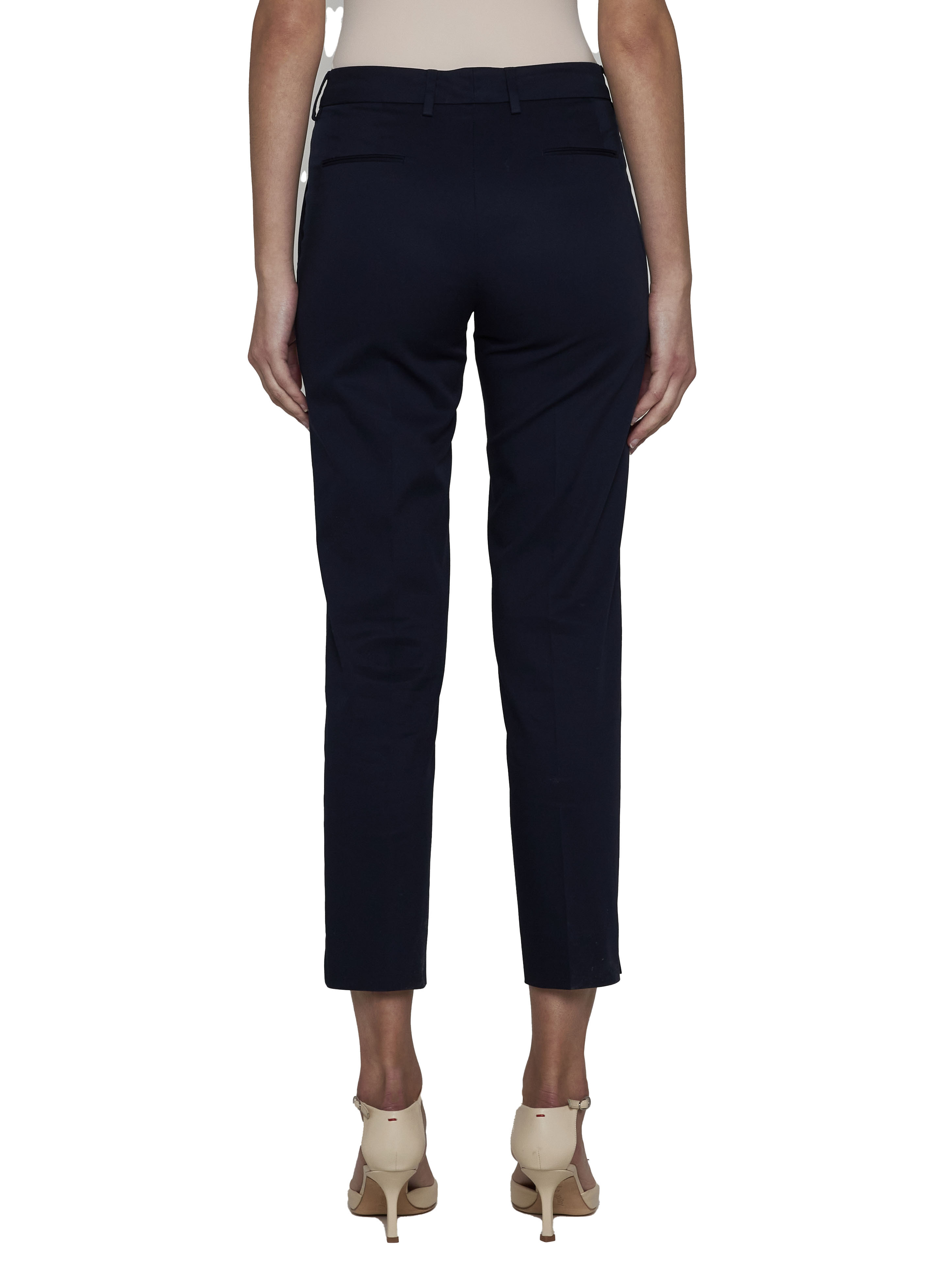Pt Torino Tapered-leg Tailored Trousers In Black