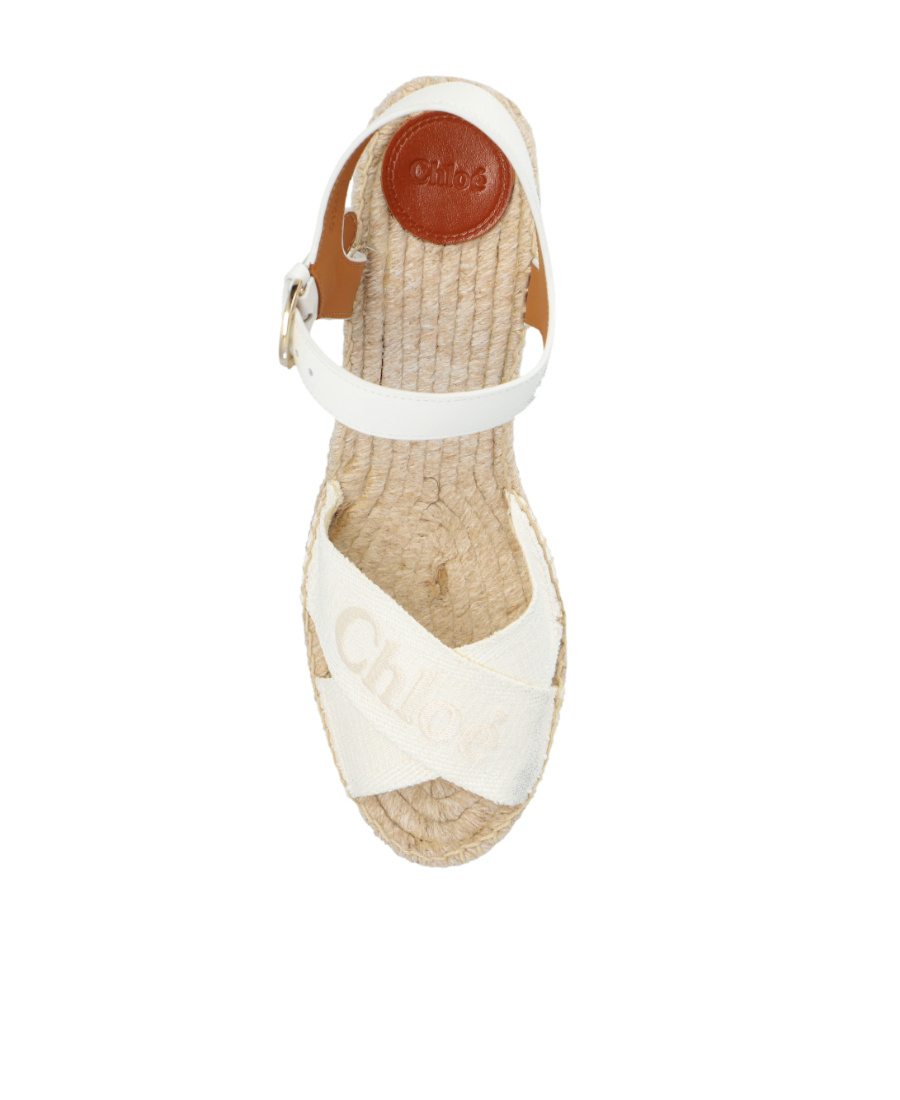 Chloé Open Toe Heel Sandals In Nude