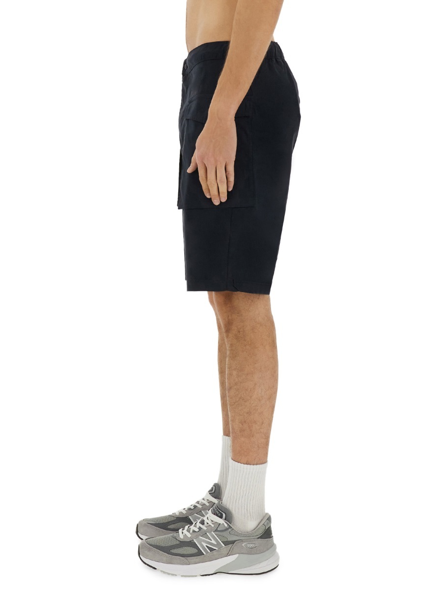 Shop Aspesi Lou Bis Poplin Pocket Shorts