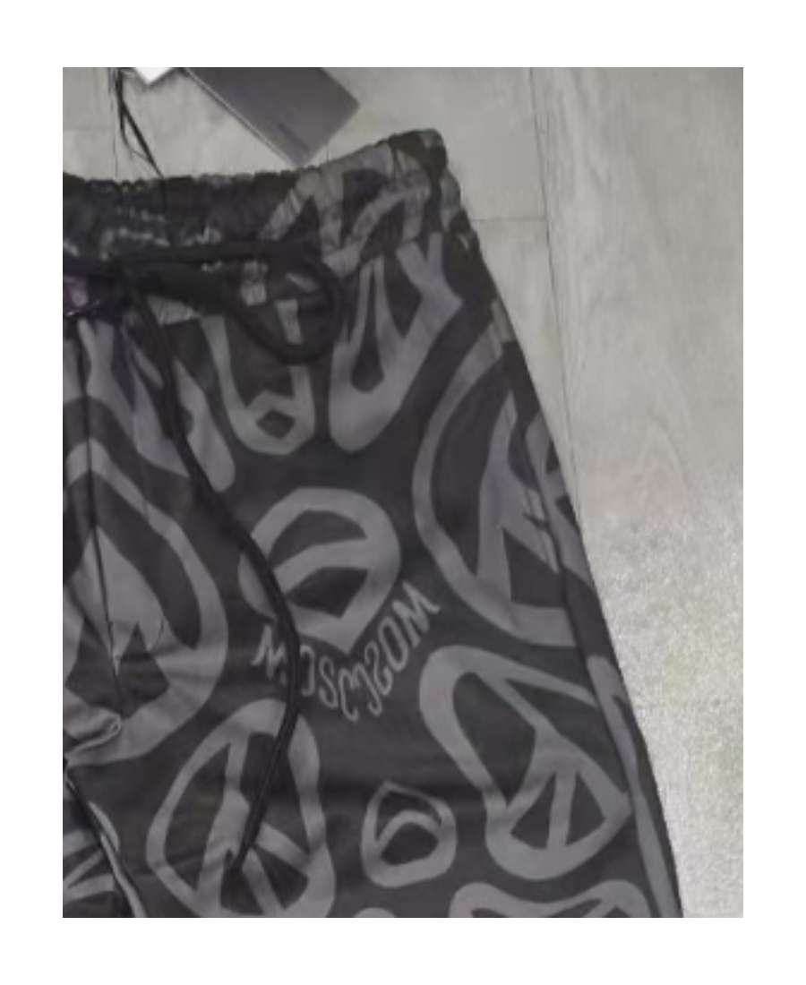 Moschino Printed Pattern Sweatpants In Black