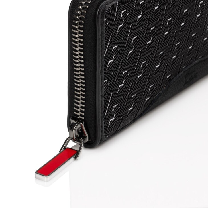 Christian Louboutin Panettone Leather Wallet In Black
