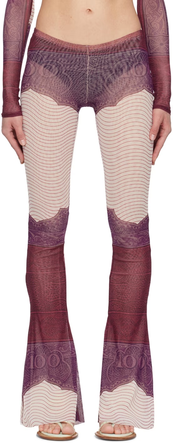 Jean Paul Gaultier Printed Trousers In Multi