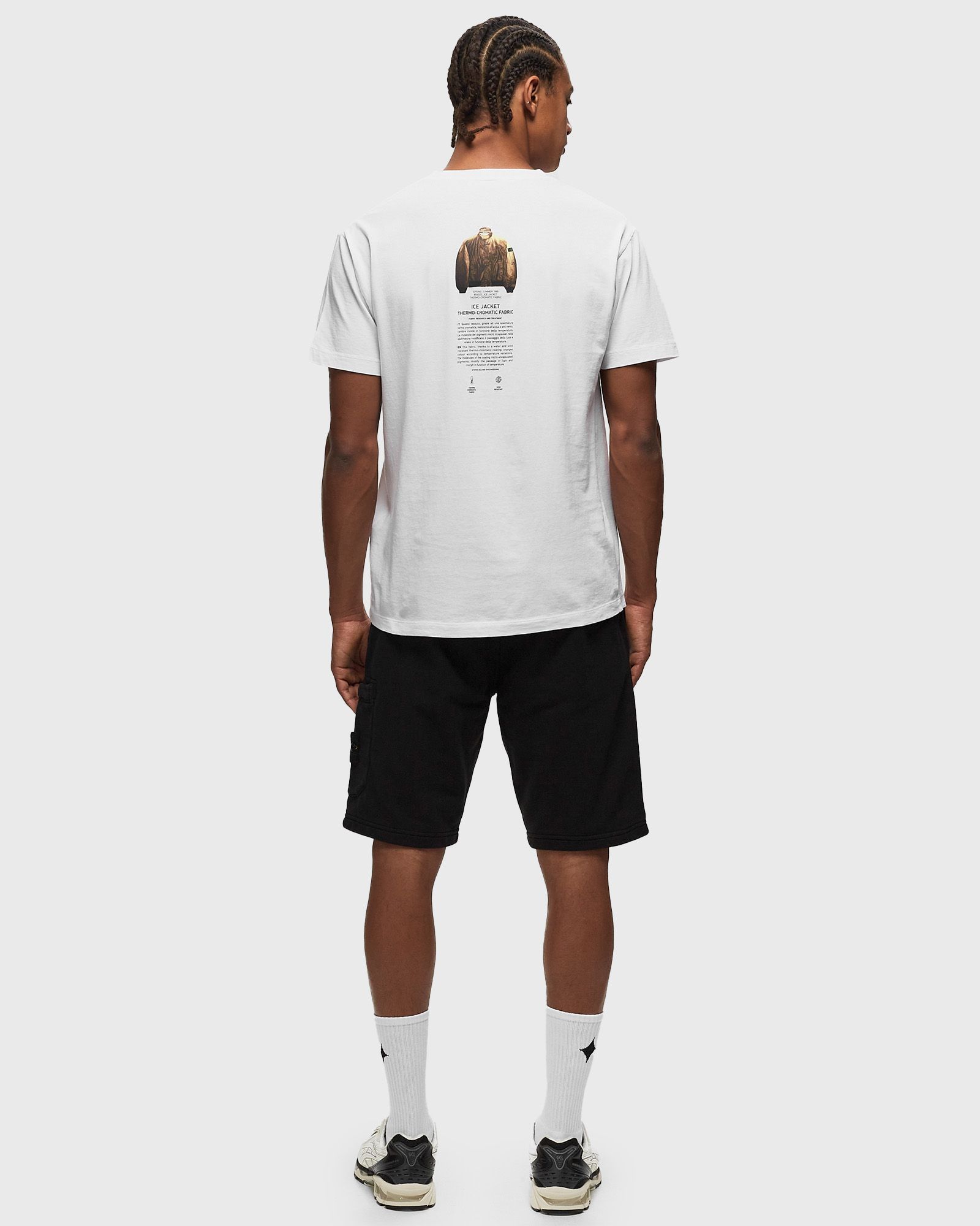 Stone Island Logo-print Organic Cotton-jersey T-shirt In White