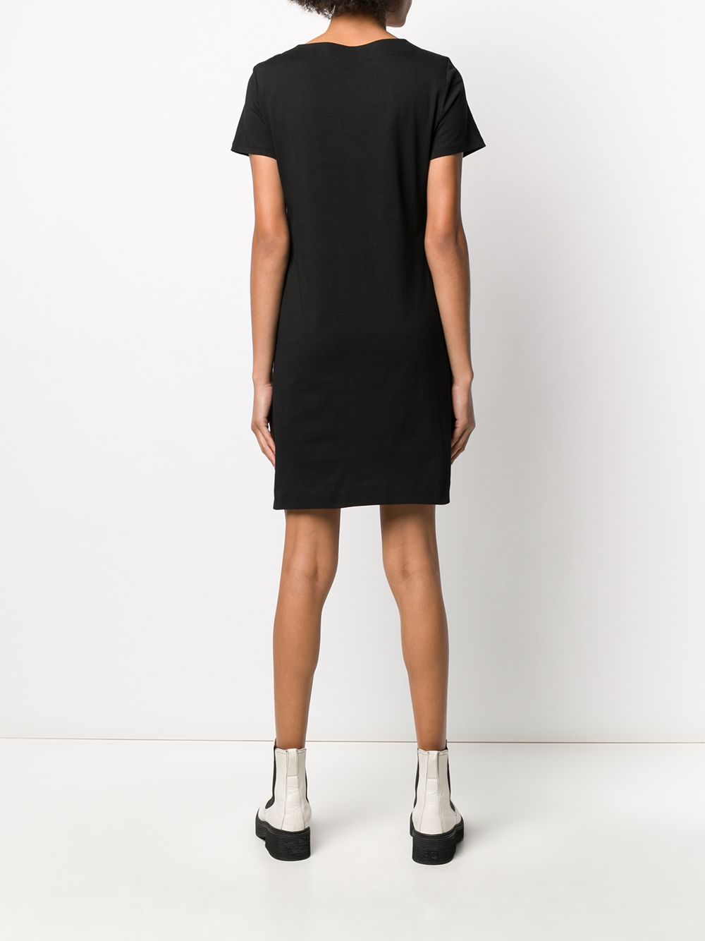Moschino Lollipop Printed T-shirt Dress In Black